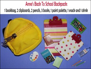 Anne's Back to School Bundle - 1:6 Scale