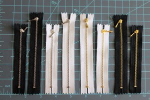10cm/12cm Closed End Metal Tooth Zipper