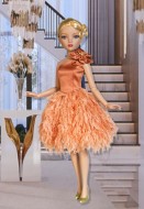 Coral Statement Piece Dress for 16" Ellowyne & Neema Dolls Dolls 