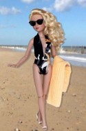 Summer Winds Swim Suit & Towel for 16" Ellowyne & Neema