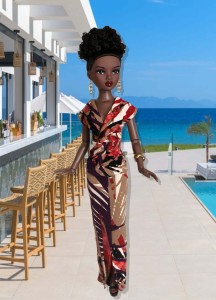 Tropical Twist Dress for 16" Ellowyne & Neema Dolls Dolls 