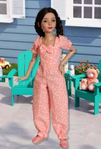 Pink Floral Romper for 12" Anne