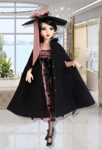 Pink & Black Social Season ensemble for 16" Ellowyne & Neema Dollss 