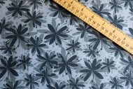 Grey Hues Floral Cotton Fabric