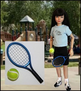 Tennis Tacket & Ball - 1:6 Scale