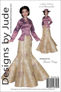 Lady Mary for 16.5" RTB102 Lacie Dolls Printed