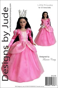 Little Princess for 12" Marley Dolls Printed