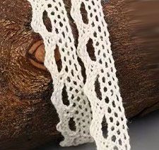 Ivory Cotton Lace Trim- 1 yard