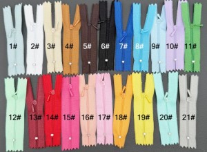 10cm Colorful Zippers