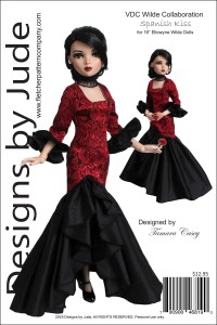 Spanish Kiss for 16" Ellowyne Dolls PDF