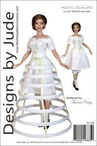 VDC Historic Silhouette for 16.5" RTB102 Lacie Churchill Dolls Printed