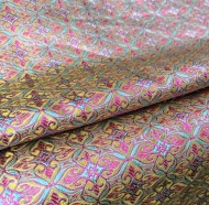 Colorful Baroque Style Brocade Fabric (note: width 29")