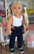 Free PDF Jeans Pattern for 18" Dolls