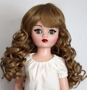 Long Soft Curls with Bangs Wig size 9, Blonde