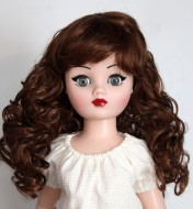 Long Soft Curls with Bangs Wig size 9, Auburn