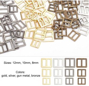 Tri-Glide Buckles, (8mm 10mm 12mm) - 4 colors