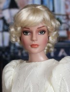 Blonde Updo Wig w Bangs size 5-6, Clarrissa