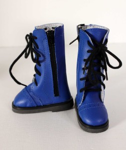 Blue Extreme Boots 65/25mm Lace up with Zipper