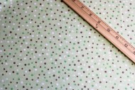 Soft Flannel - Green with dot pattern, 1/2 yard