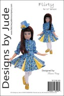 Flirty Pattern for 12" Senson Dolls Printed