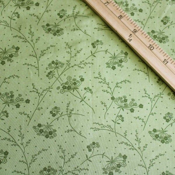 Kimberbell Basics Make A Wish Green Fabric 1/4 yard