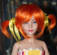 Orange Ponytail Wig w Bangs size 5-6, Honor