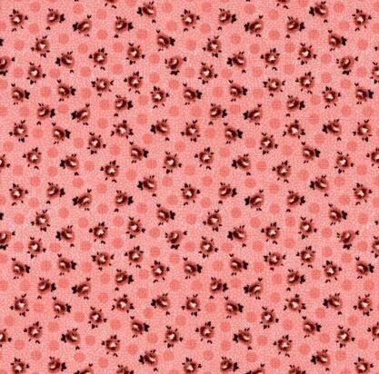 Treasures from the Attic - Rosy Pink Floral Calico 1/4 yard