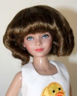 Curly Ringlet Wig with Bangs size 5-6, Ginger, Julie