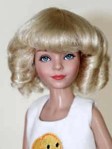 Curly Ringlet Wig with Bangs size 5-6, Honey Blonde, Julie