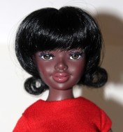 Retro Mod Wig with Flip, Size 6-7, Black, Libby