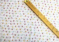 Colorful Christmas Light Fabric by Brother & Sister Studios