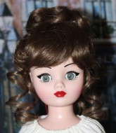 Lydia Updo Wig w Bangs size 8-9, Lt. Brown