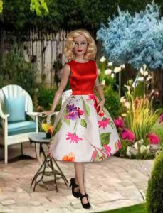 Cheery Floral Dress for 16.5" RTB101 Grace Dolls 