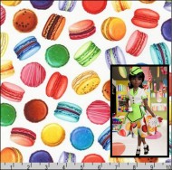 Sweet Tooth Macaroon Fabric by Robert Kaufman