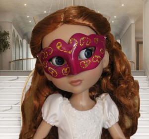 Colorful Masquerade Mask for 14" Patience Dolls
