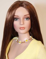White Daisy Chain Necklace - 16" Dolls