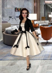 Silk Ribbons & Bows Dress & Bolero  for 16.5" RTB101 Grace Dolls 