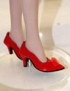 Red My Fair Lady 72mm Shoes, 22" American Model