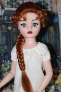 Samantha Single Braid Wig, size 8-9, Carrot