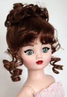 Updo Wig w Bangs & Ringlets size 9, Auburn