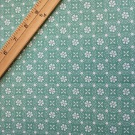 Kimberbell Basics Teal Dotted Circles Fabric