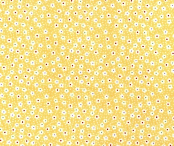 Treasures From The Attic Tiny Flower Fabric Yellow