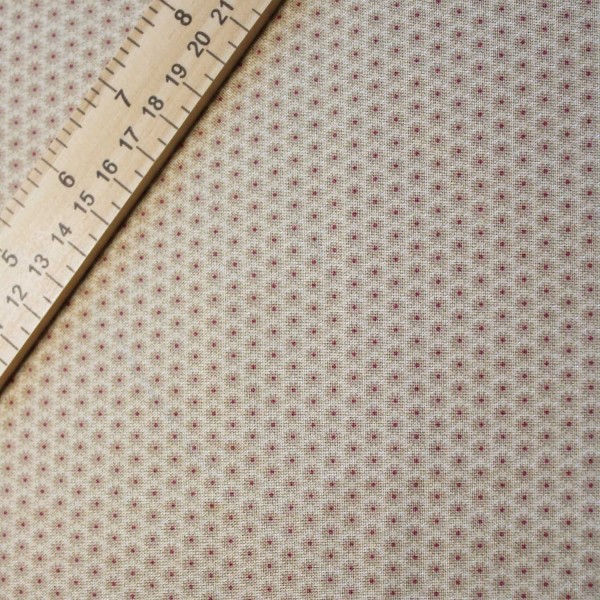 Pinks of the Past, Pam Buda Fabric -  Fight Tan 1/4 yard