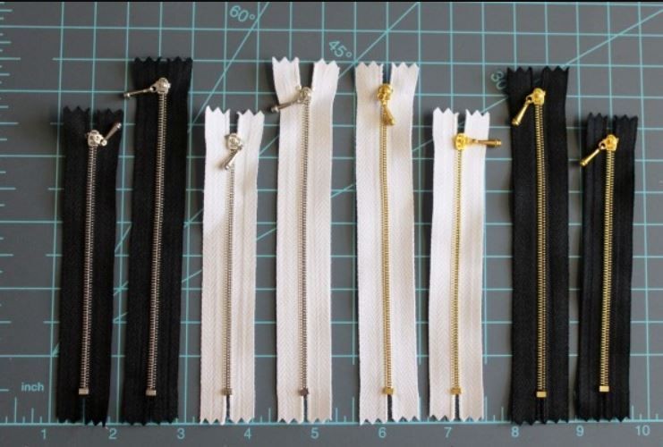 10cm & 12cm Metal Closed End Zippers